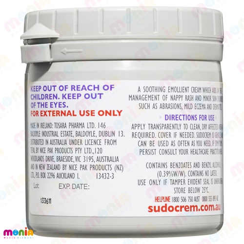 خرید کرم سوختگی نوزاد سودوکرم 125 میل