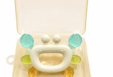 خرید دندانگیر سیلیکون نوزاد طرح خرچنگ رنگی
